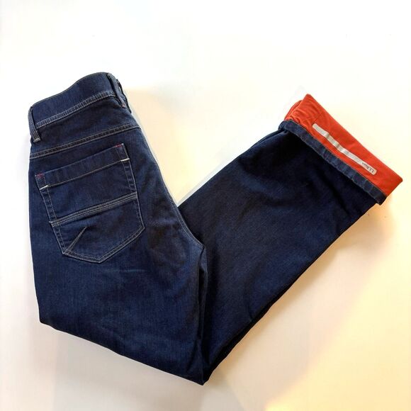 LL Bean Men’s 32x30 BeanFlex Fleece-Lined Classic Fit Jeans Straight Blue 298065 - Picture 1 of 9